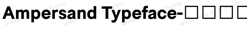 Ampersand Typeface字体转换